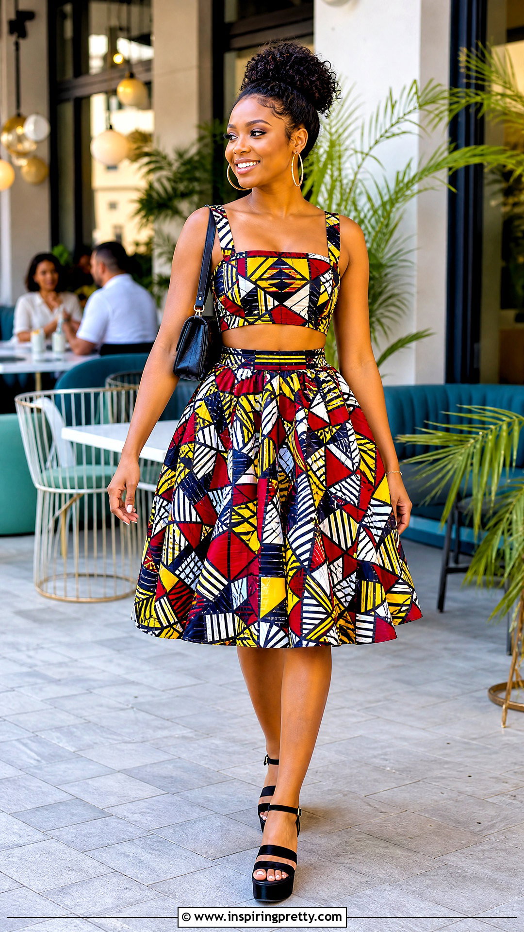 Ankara Crop Top And High Waist Skirt Outfit - 20 ankara skirt and top outfit ideas