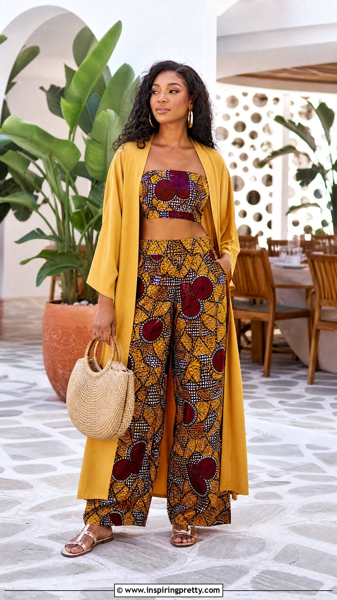 Ankara Crop Top And Palazzo Pants With Kimono - 50 ankara crop top and palazzo pants