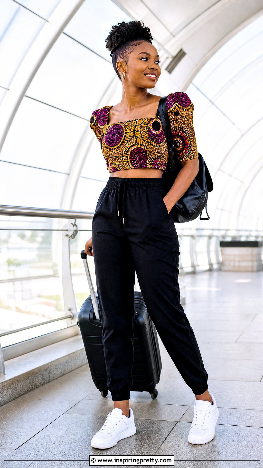 Ankara Crop Top With Jogger Pants - 50 Ankara Crop Top Styles