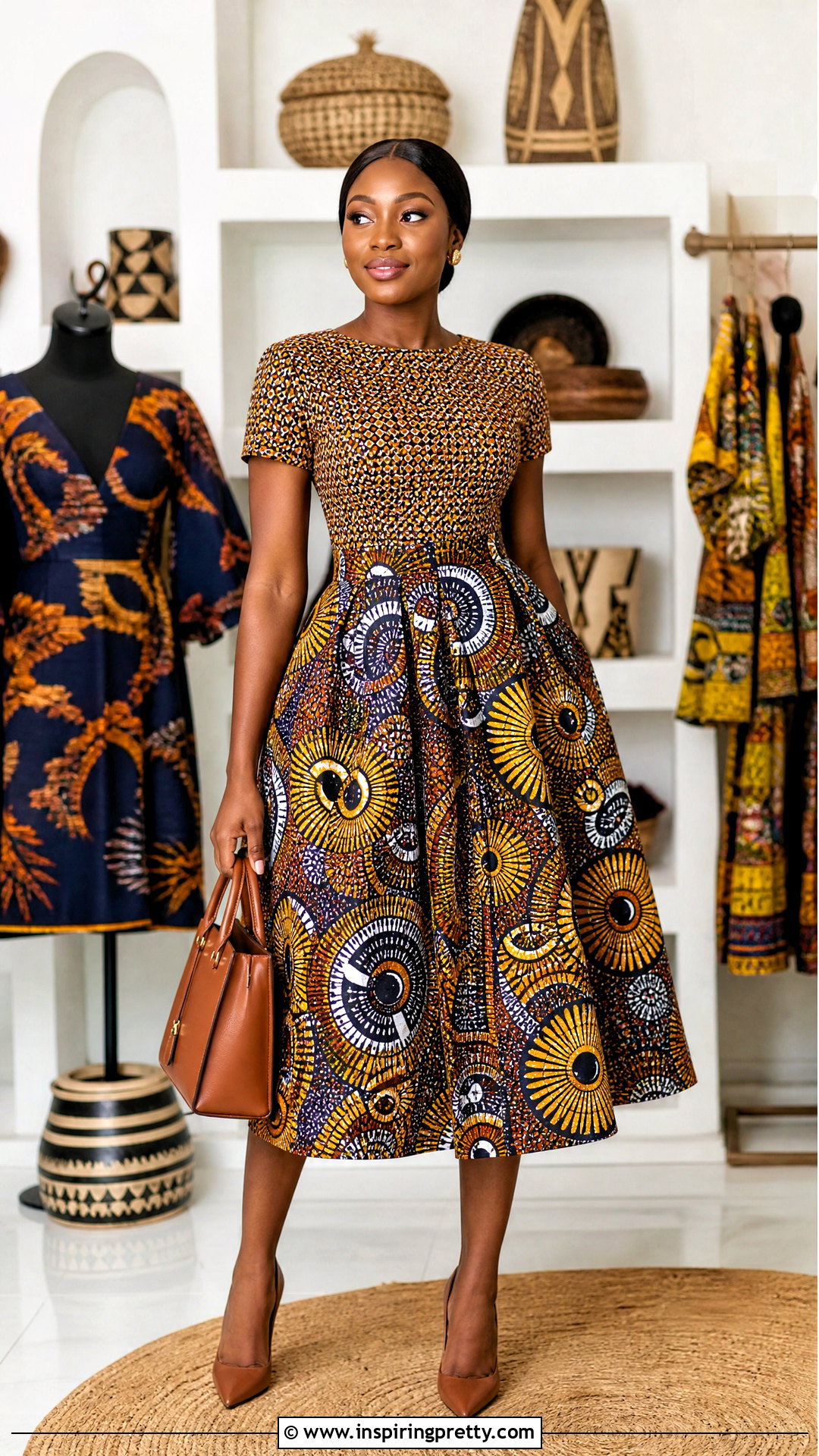 Ankara Mixed Print Top And Skirt - 50 Skirt And Top Ankara Styles