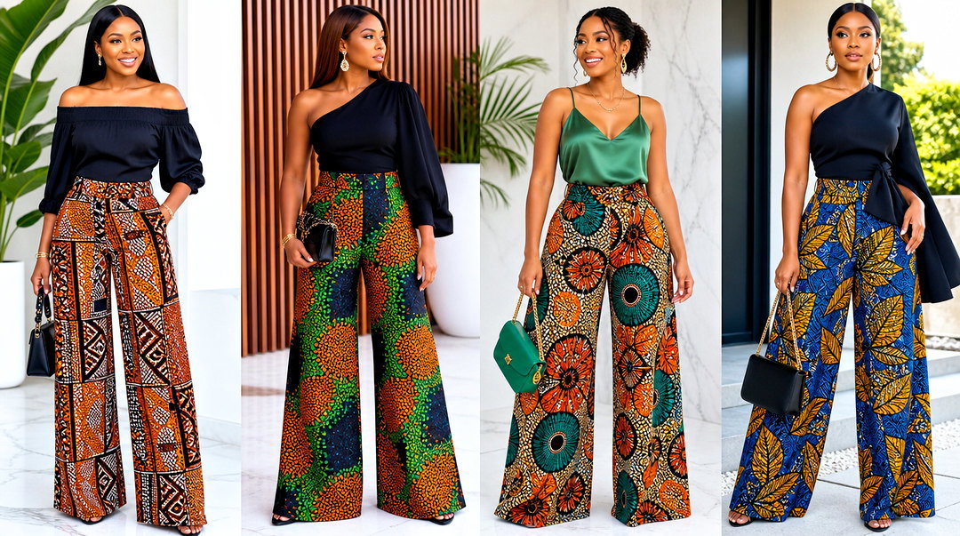 20 Ankara Palazo Trouser and Top Outfit Ideas to Try Now