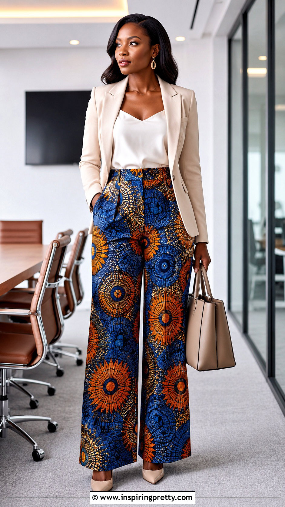 Ankara Palazzo Pants With Blazer And Camisole - 50 ankara palazzo pants and top
