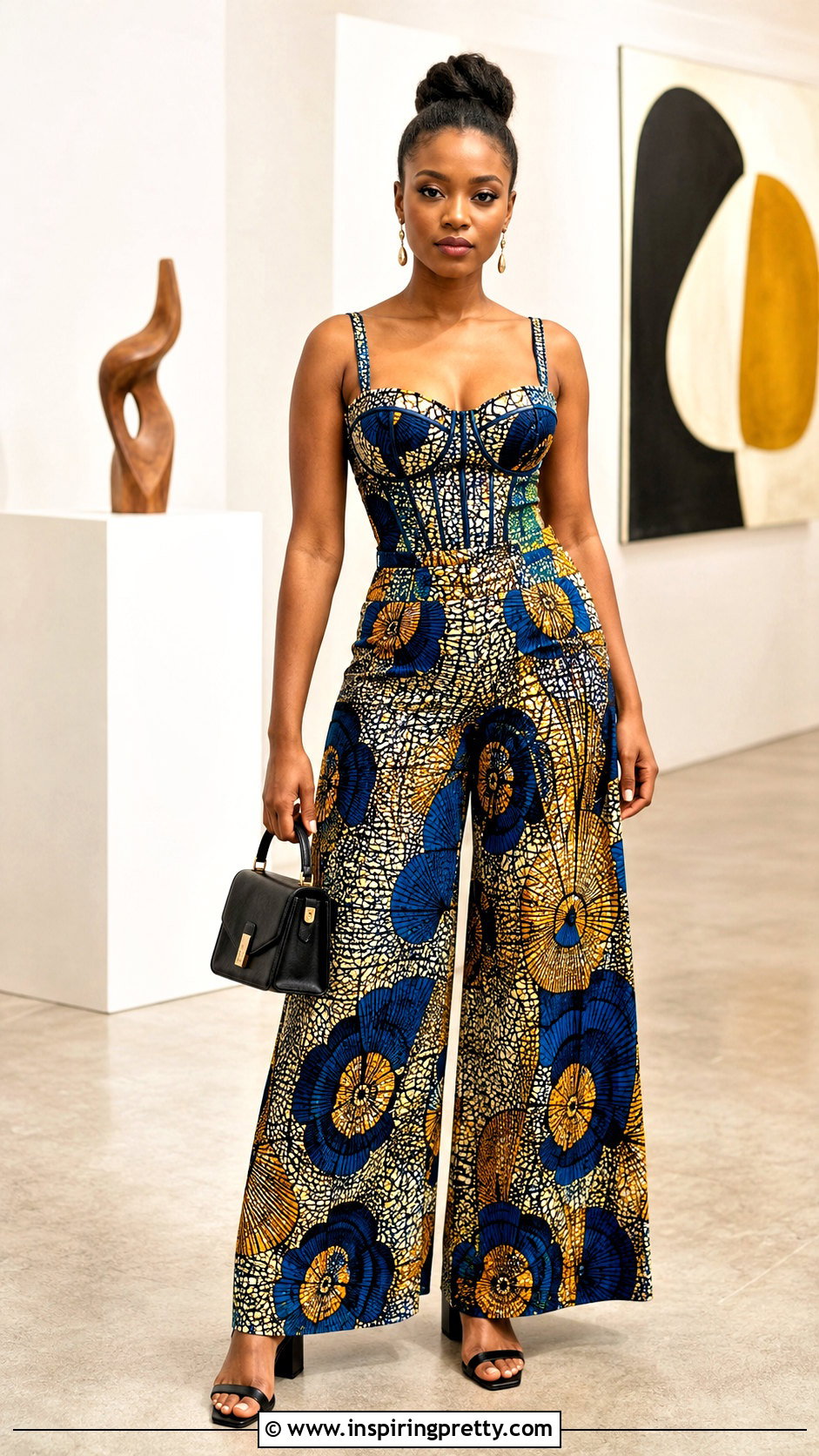 Ankara Palazzo Pants With Corset Style Top - 50 ankara palazzo pants and top