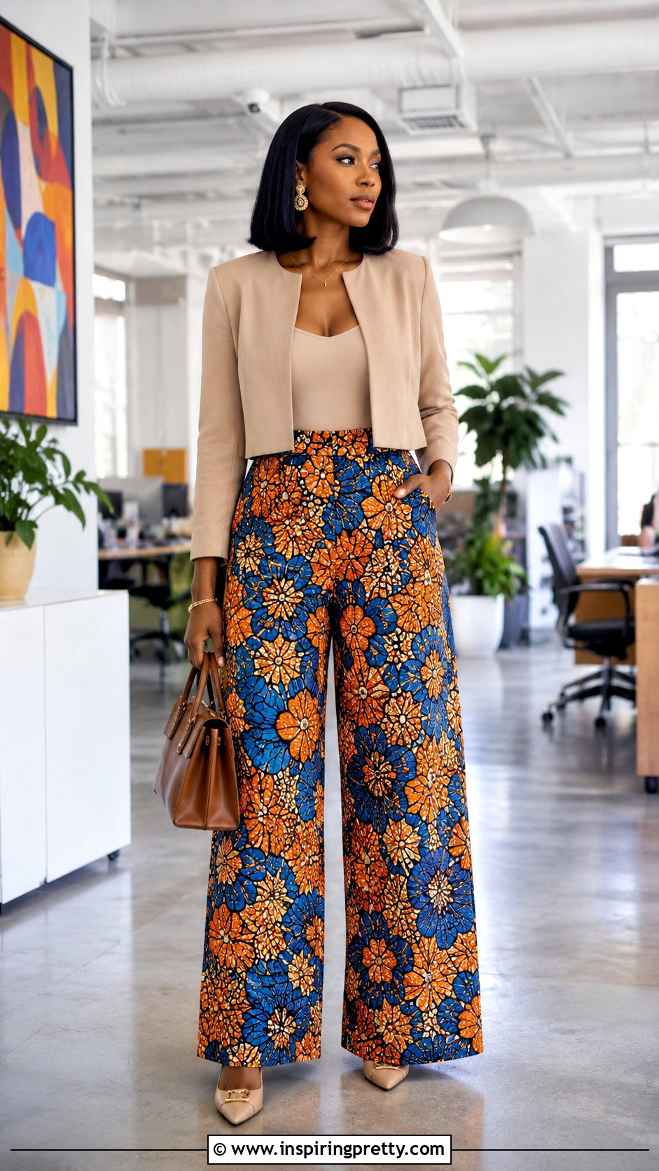 Ankara Palazzo Pants With Cropped Jacket - 50 ankara palazzo pants and top
