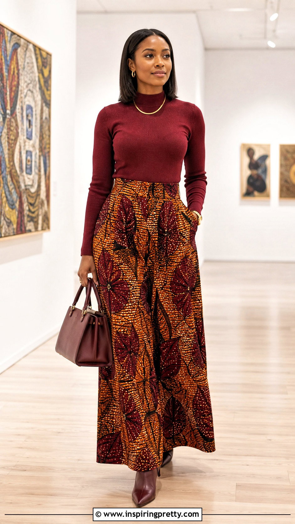 Ankara Palazzo Pants With Knit Top - 50 ankara palazzo pants and top