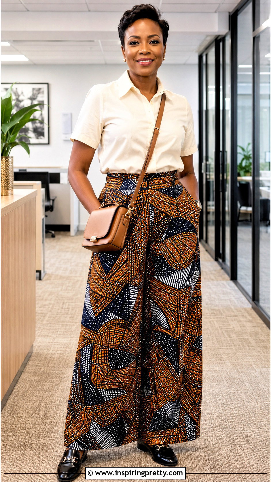Ankara Palazzo Pants With Short Sleeve Shirt - 50 ankara palazzo pants and top