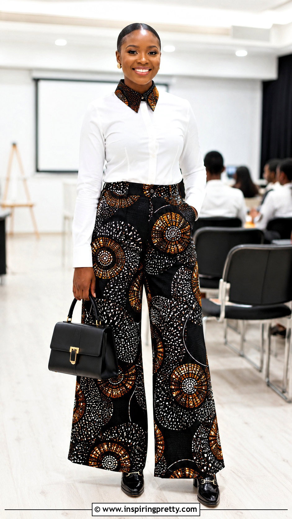 Ankara Palazzo Pants With Statement Collar Top - 50 ankara palazzo pants and top