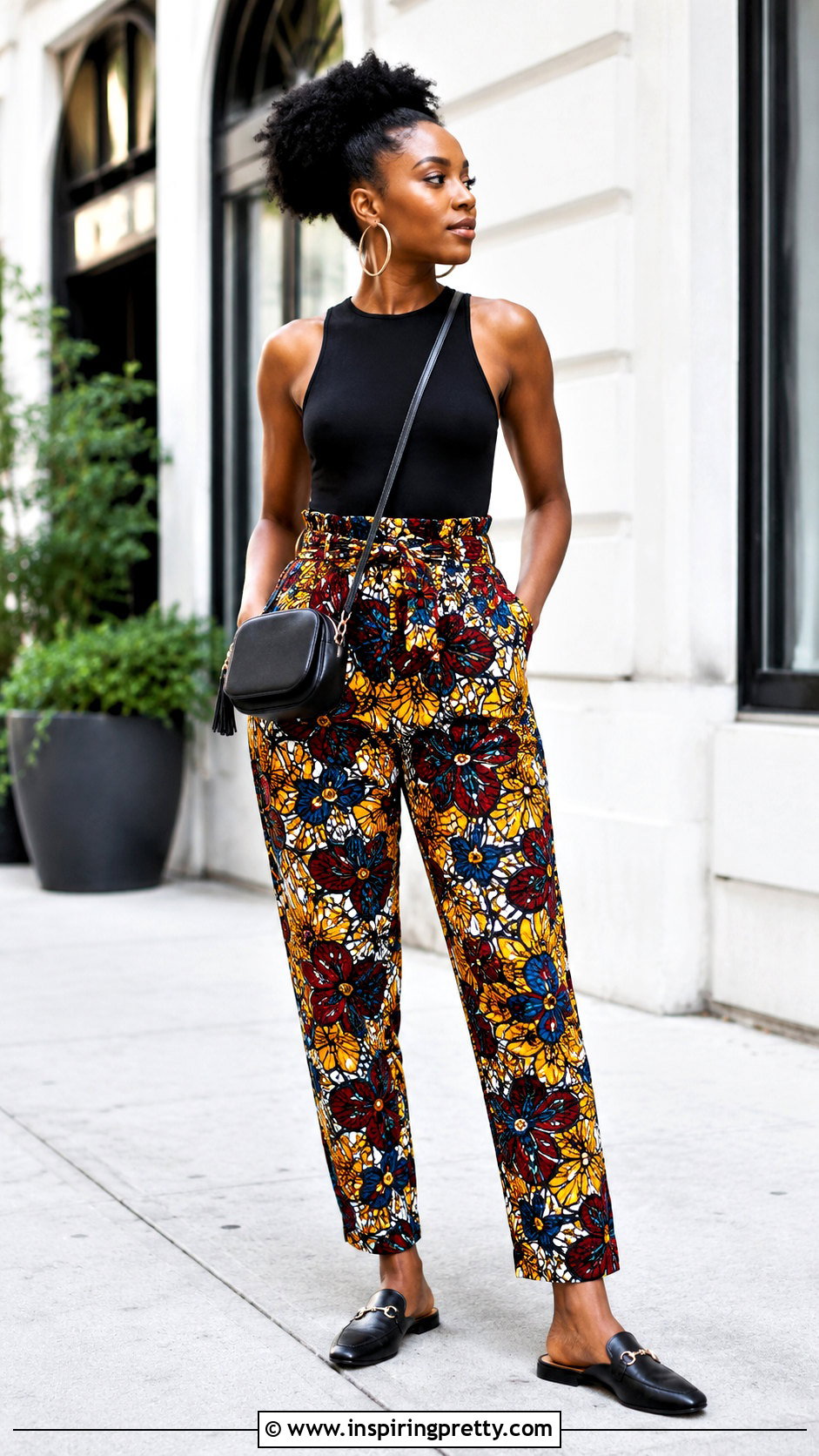 Ankara Paperbag Trousers And Fitted Top - 50 ankara trousers and top for women