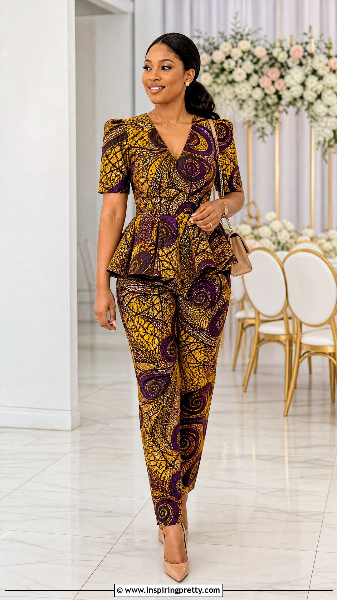 Ankara Peplum Top And Straight Trousers Outfit - 20 ankara trouser and top for women outfits
