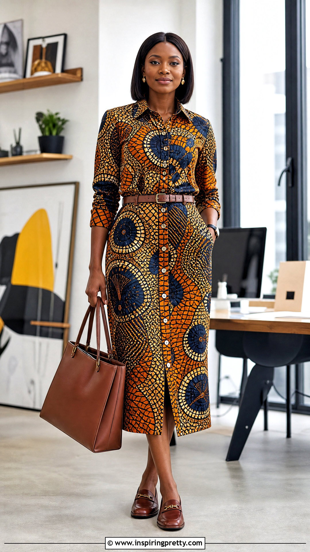 Ankara Shirt Top And Button Front Skirt Outfit - 50 ankara top and skirt outfits
