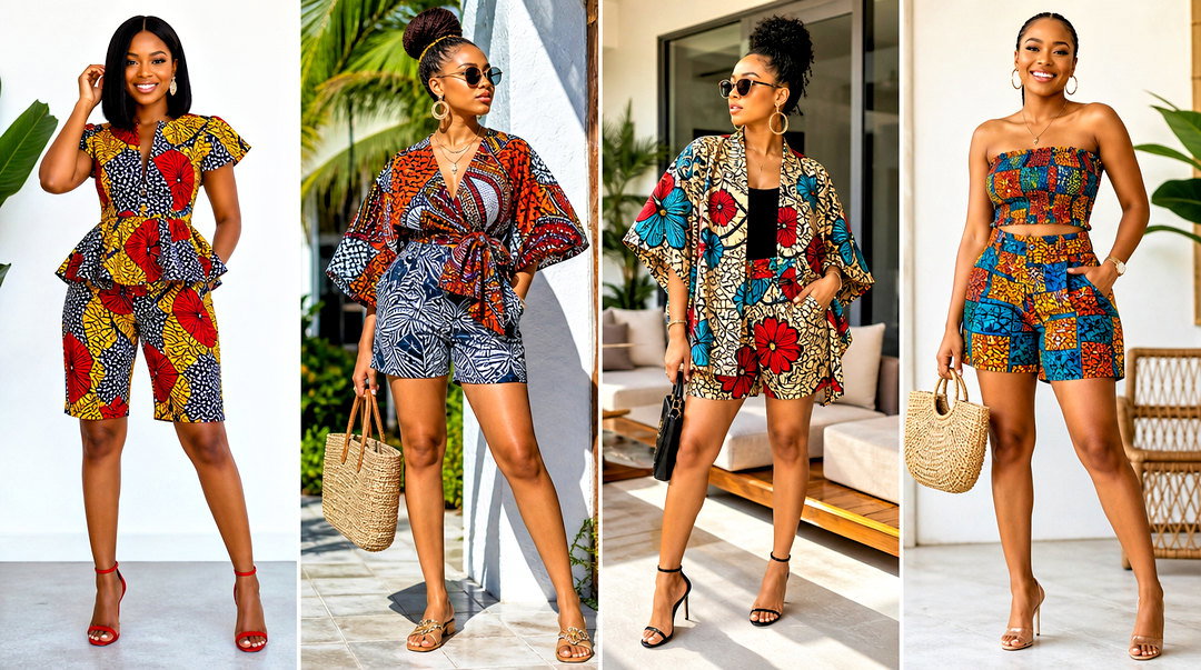 50 Ankara Short and Top for Ladies: Fresh Weekend Looks