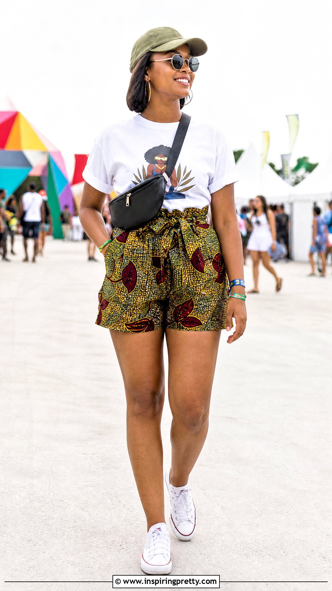 Ankara Shorts And Graphic T Shirt - 50 ankara short and top for ladies