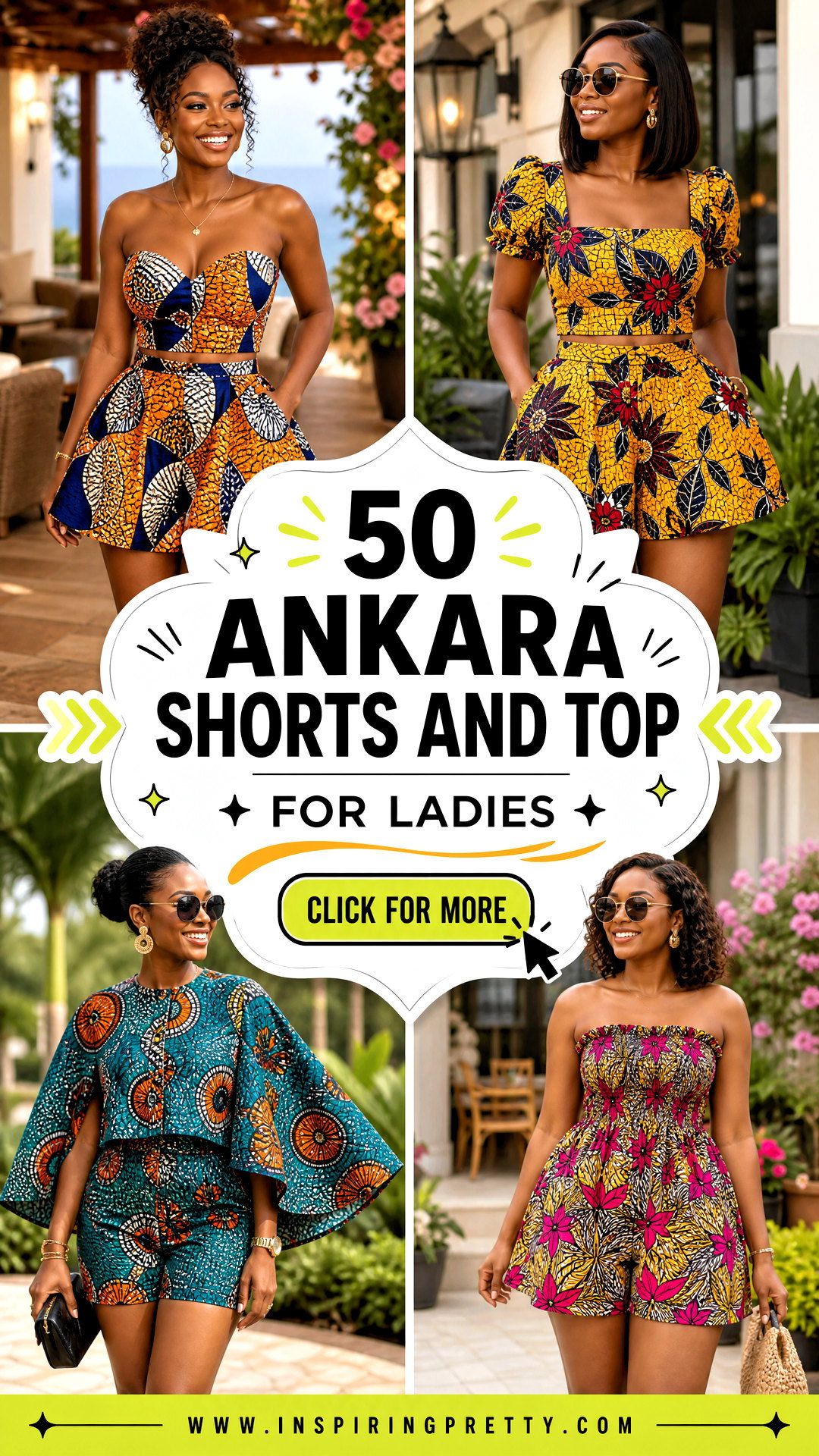 50 Ankara Shorts and Top for Ladies Fresh Weekend Looks - 50 Ankara Shorts and Top for Ladies: Fresh Weekend Looks