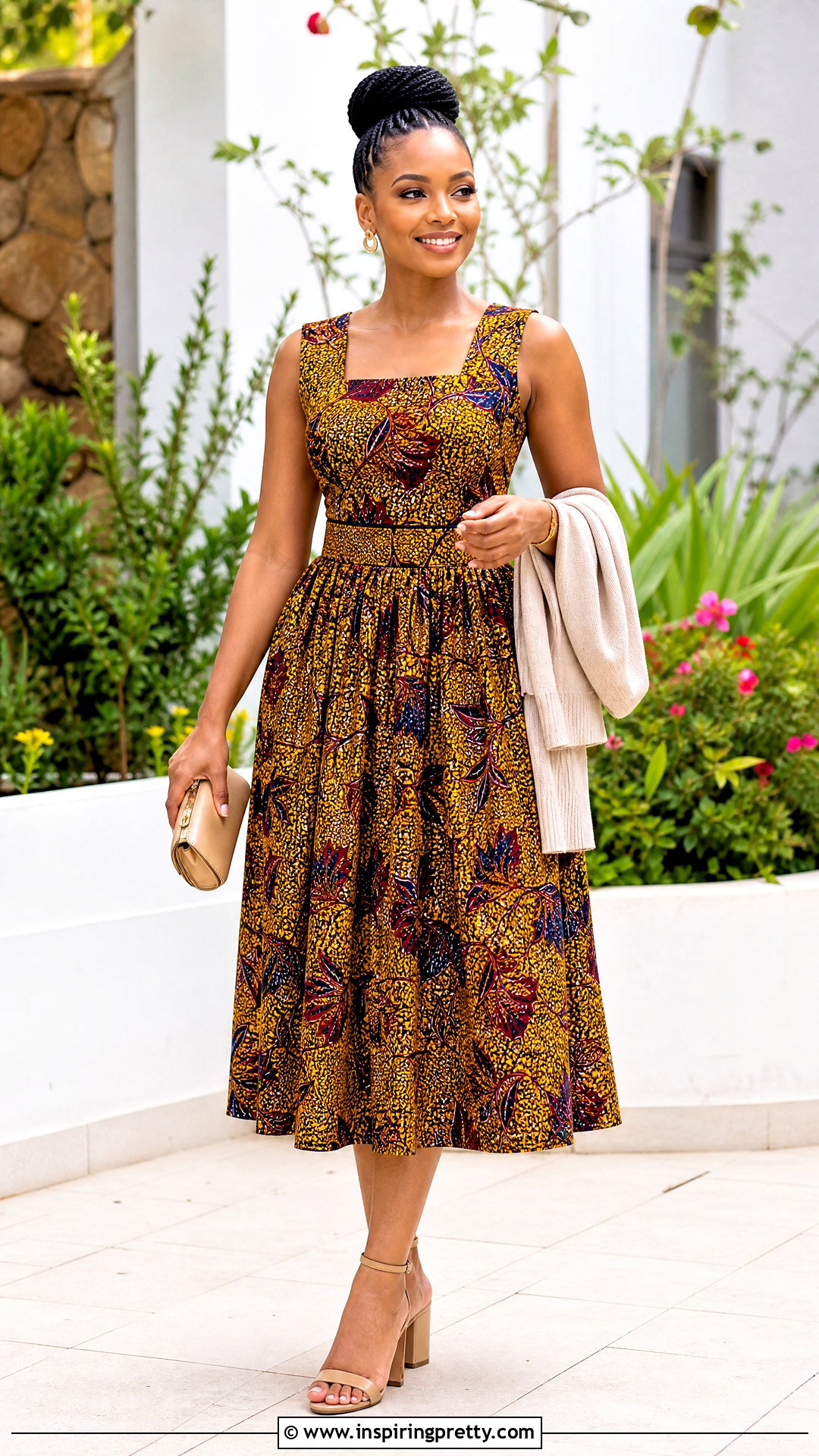 Ankara Sleeveless Top And Gathered Skirt Outfit - 20 ankara skirt and top outfit ideas
