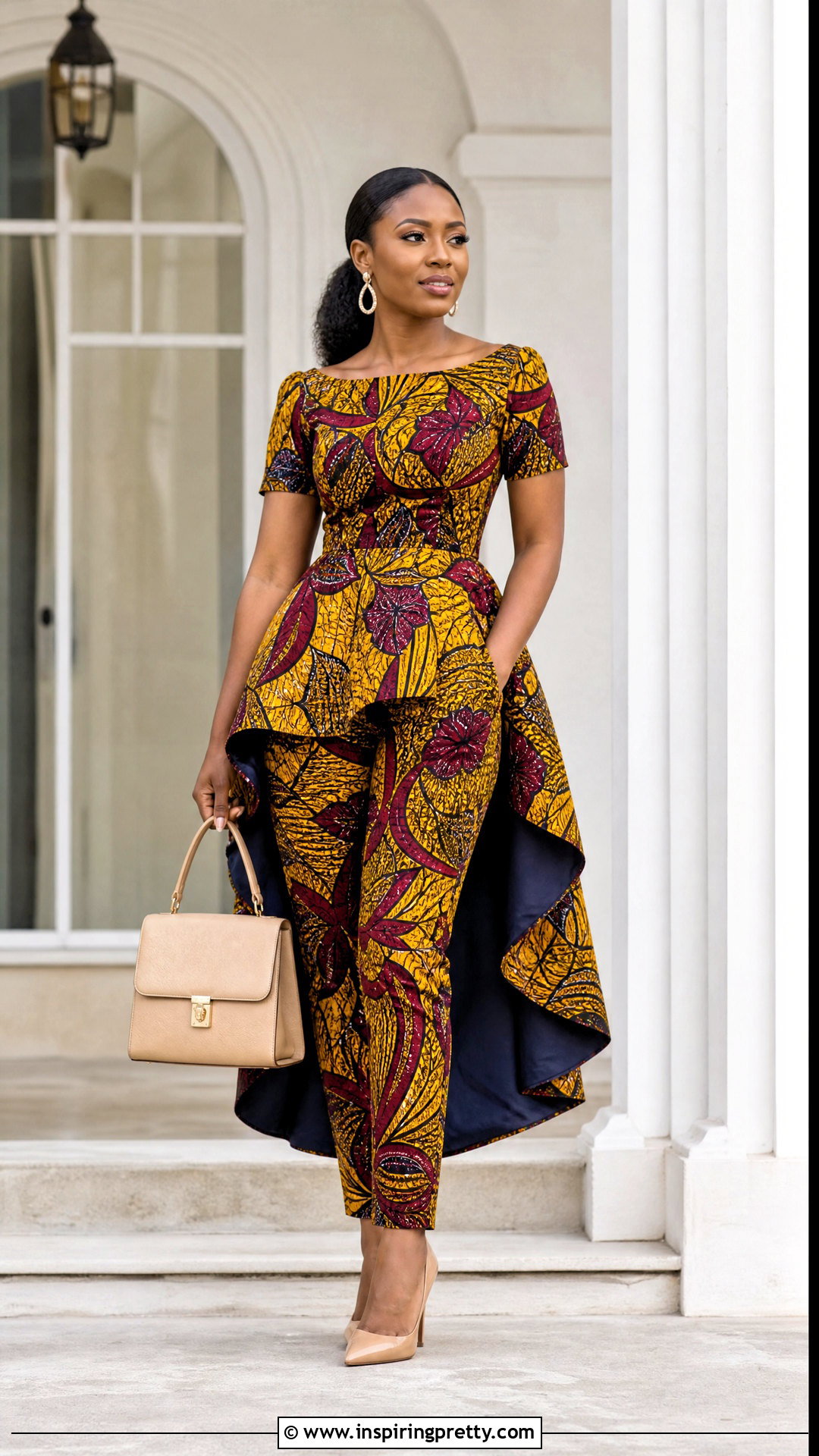 Ankara Tapered Trousers And High Low Top Outfit - 20 ankara trouser and top for women outfits