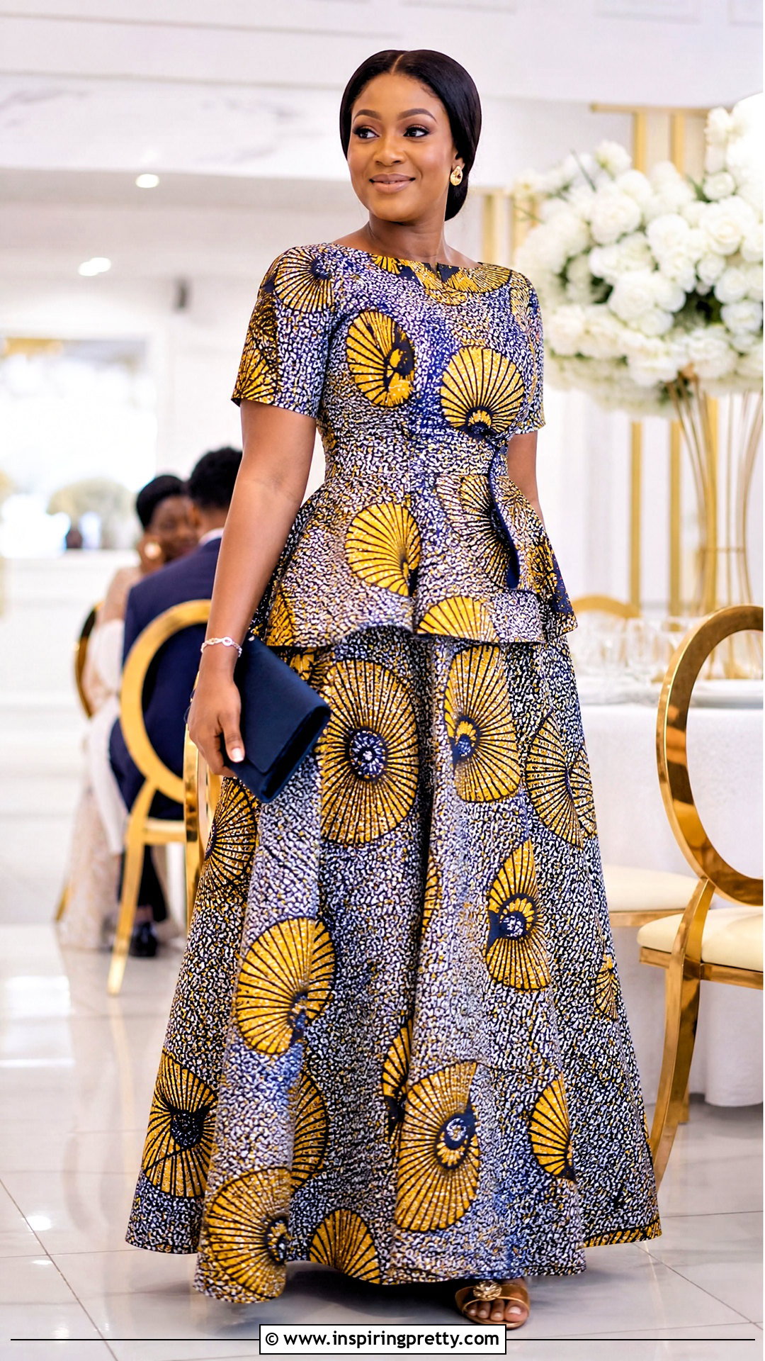 Ankara Top And Matching Maxi Skirt - 50 ankara tops outfit ideas