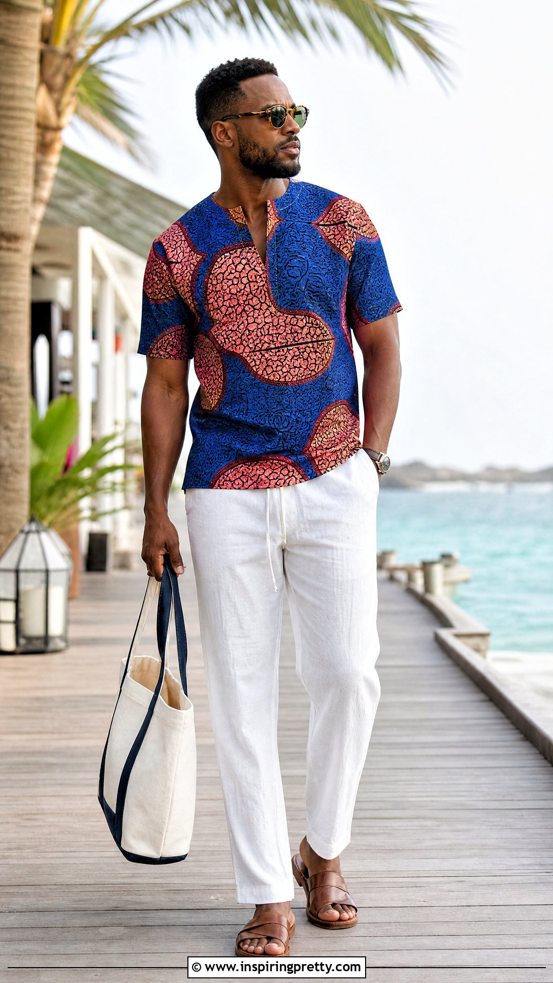 Ankara Top Beach Outfit - 50 ankara top for men outfit ideas