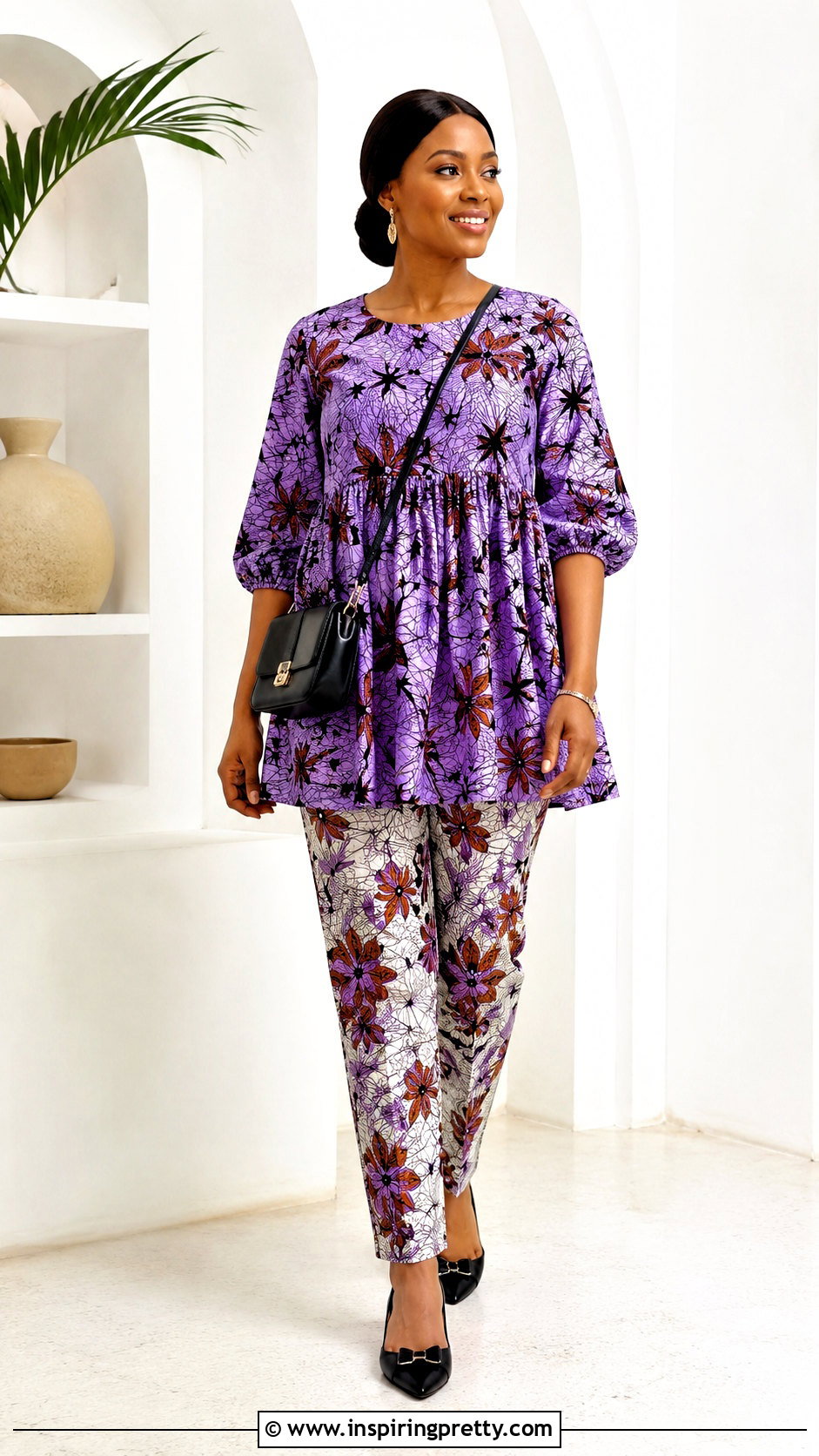 Ankara Trousers And Babydoll Top - 50 ankara trousers and top for women