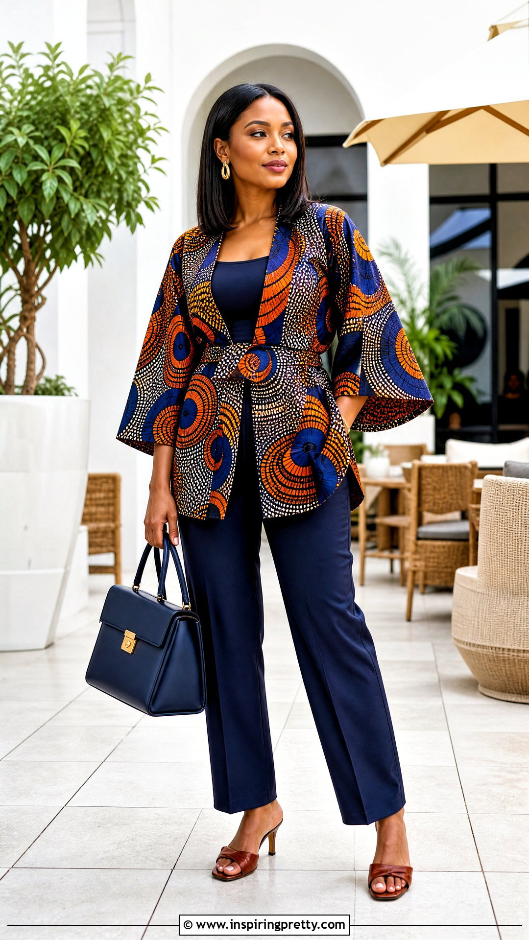 Ankara Trousers And Kimono Top - 50 ankara trousers and top for women