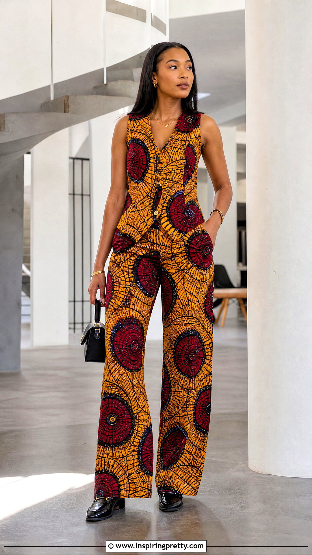 Ankara Trousers And Vest Top - 50 ankara trousers and top for women