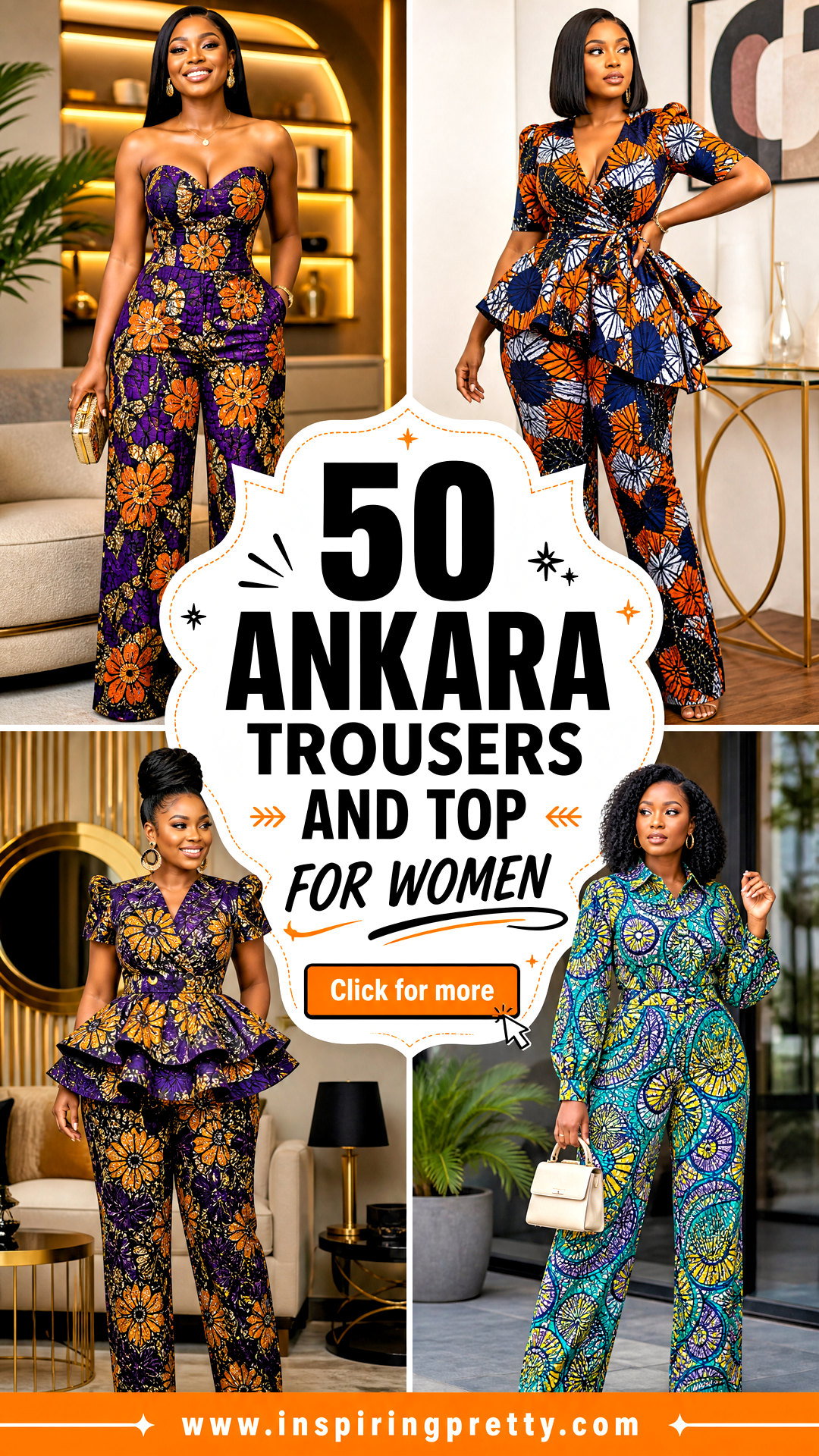 50 Ankara Trousers and Top for Women Chic Styles to Try - 50 Ankara Trousers and Top for Women: Chic Styles to Try