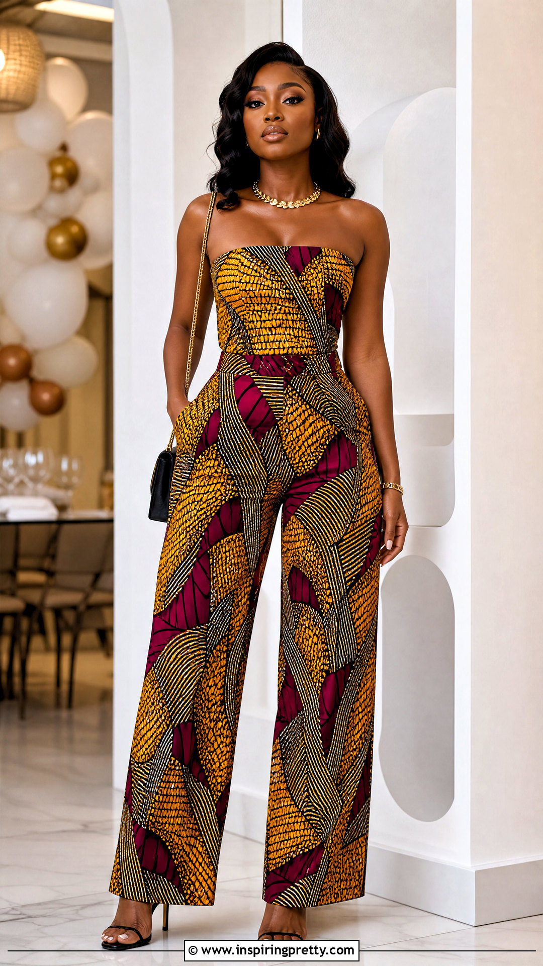 Ankara Tube Top And High Waist Trouser Set - 50 Ankara Two Pieces Trouser And Tops