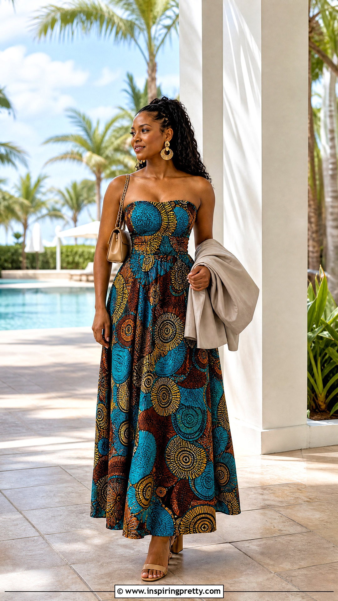 Ankara Tube Top And Maxi Skirt - 50 Skirt And Top Ankara Styles