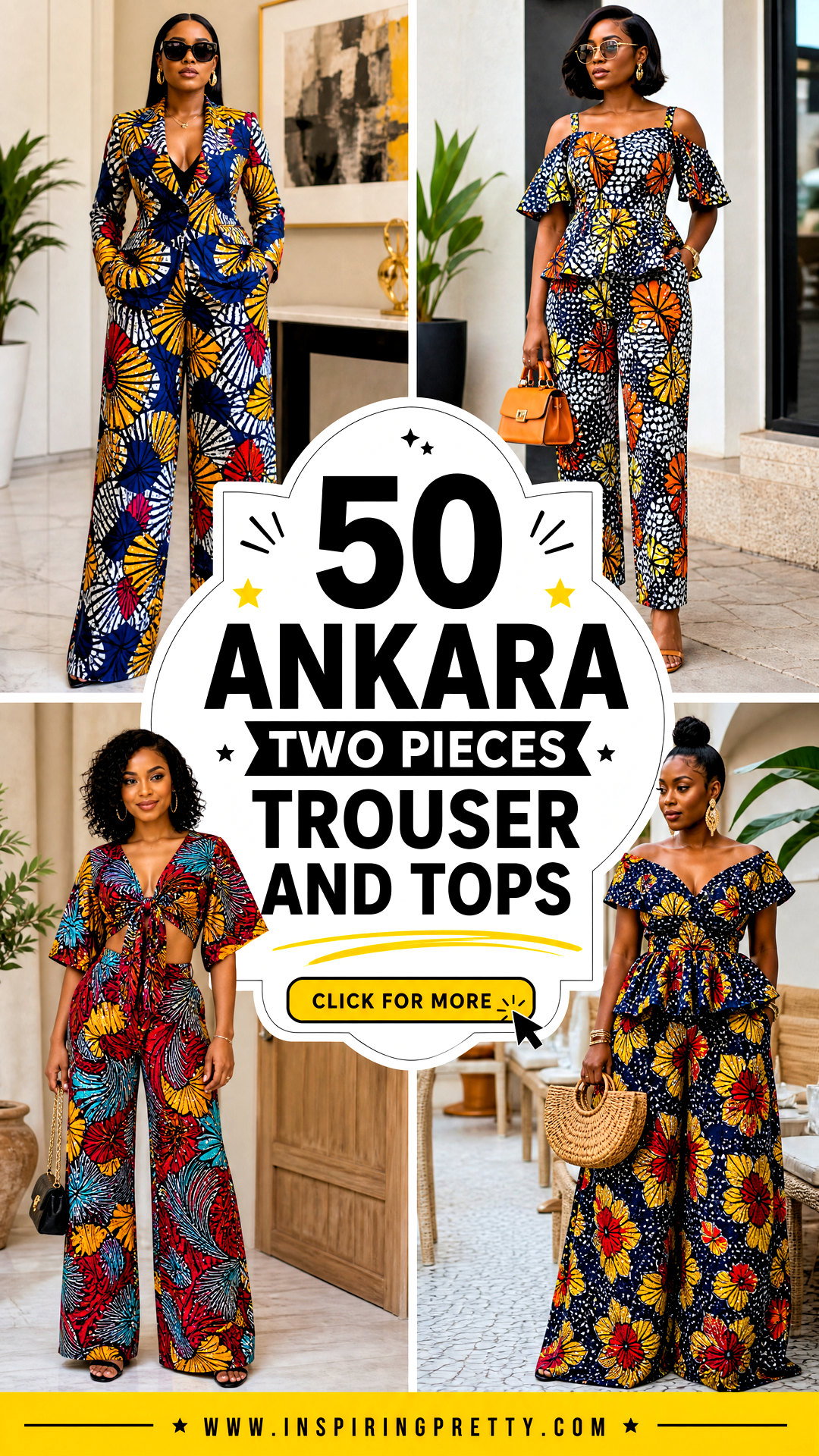 50 Ankara Two Pieces Trouser And Tops Fresh Looks to Try - 50 Ankara Two Pieces Trouser And Tops: Fresh Looks to Try