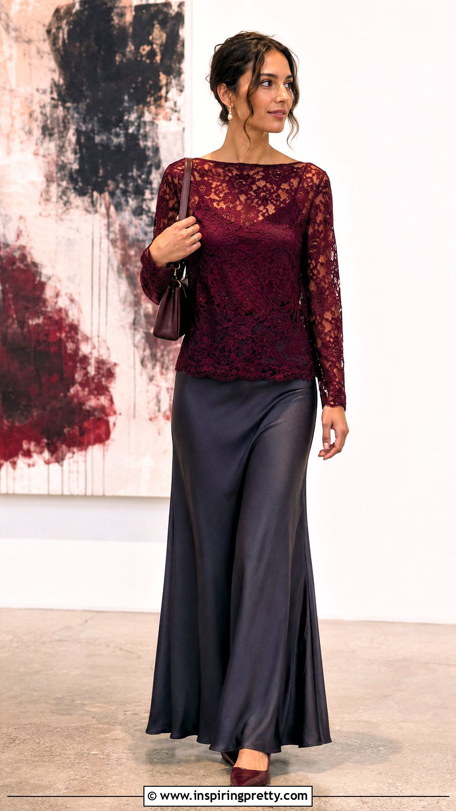 Ann Ferriday Lace Top With a Bias Cut Maxi Skirt - 20 Ann Ferriday Lace Top outfit ideas