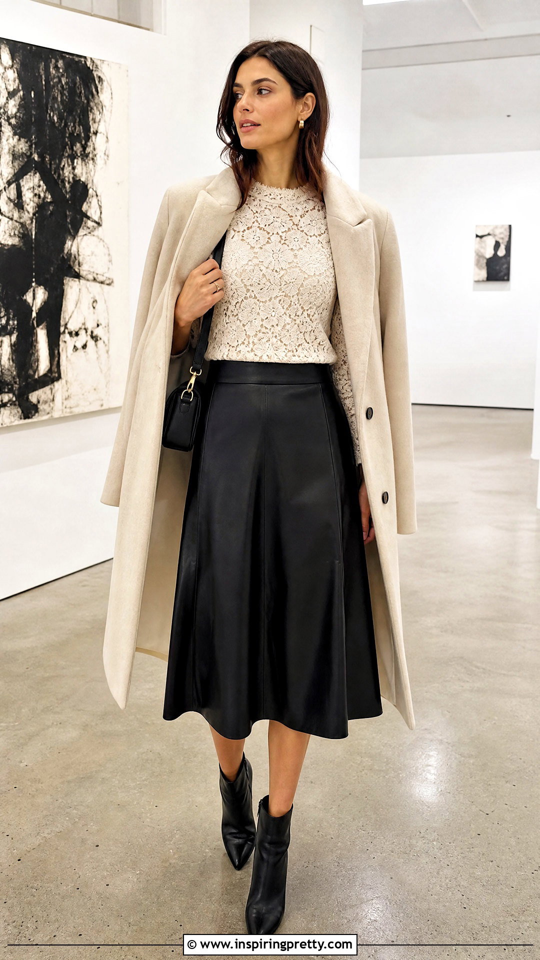 Ann Taylor Lace Top With Faux Leather Skirt - 20 ann taylor lace top outfit ideas