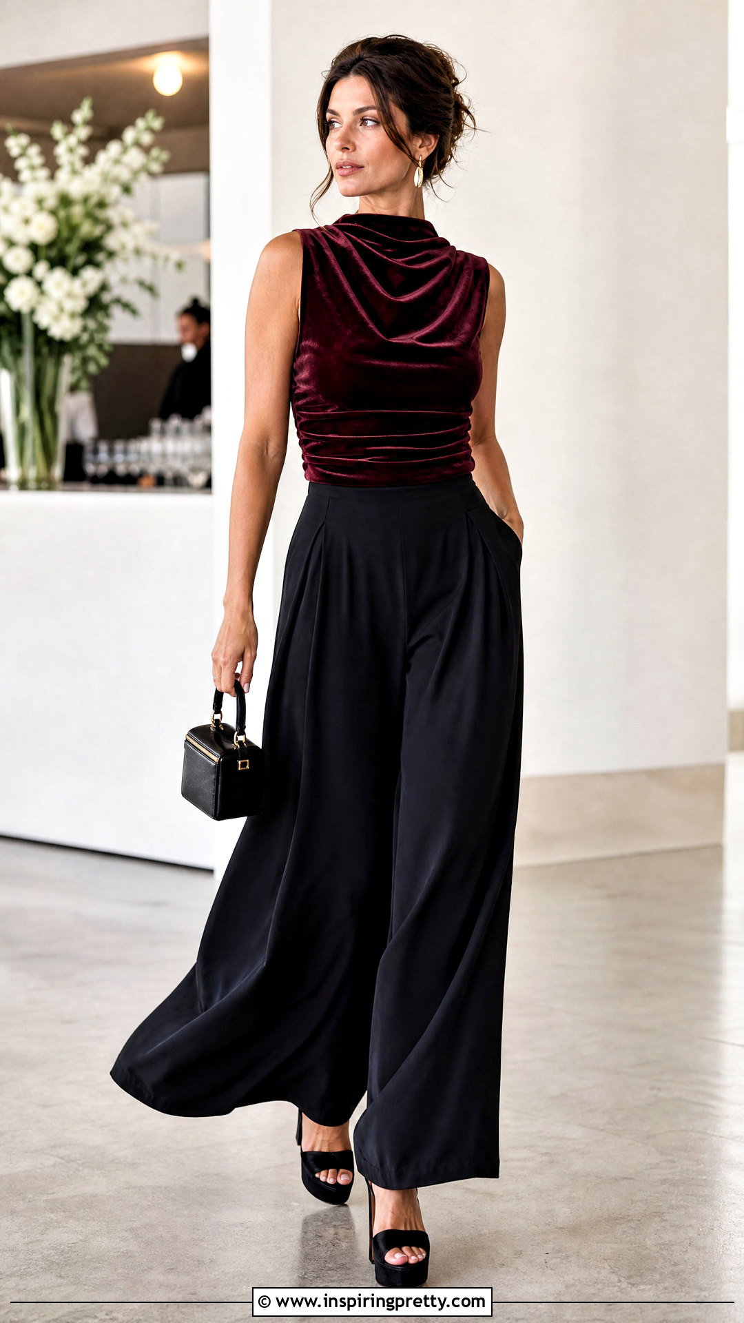 Anthropologie Velvet Top With Palazzo Pants - 20 anthropologie velvet top outfit ideas