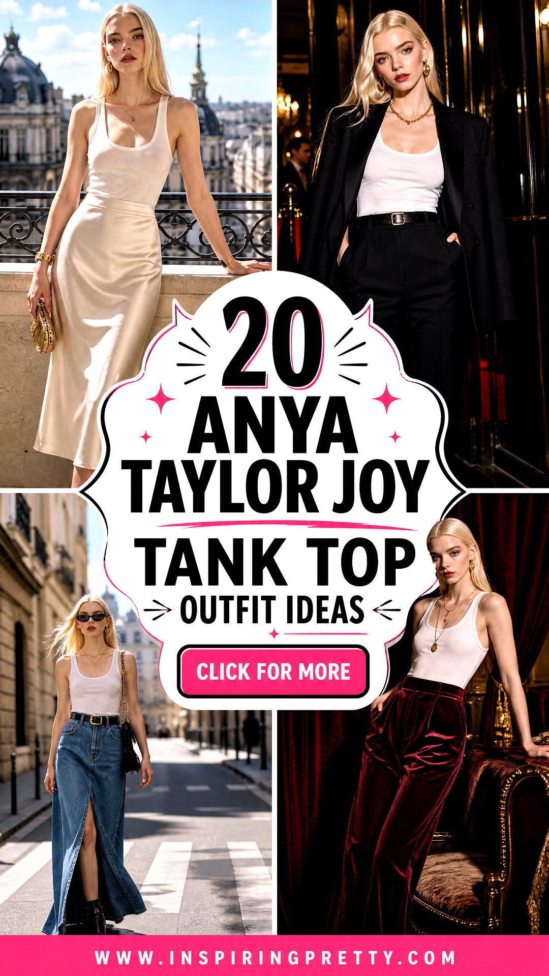 20 Anya Taylor Joy Tank Top Outfit Ideas for Bold Chic Looks - 20 Anya Taylor Joy Tank Top Outfit Ideas for Bold Chic Looks