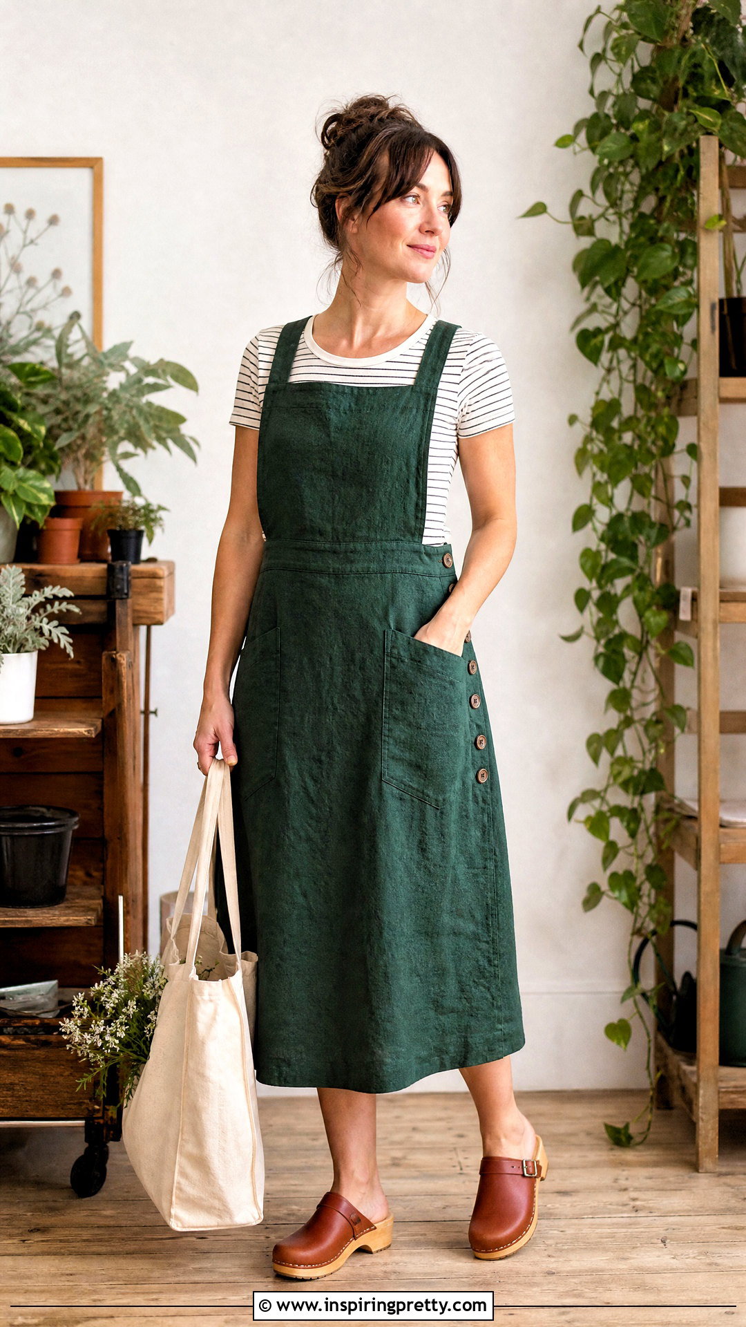 Apron Dress And T Shirt Sewing Look - 50 top nähen ideas