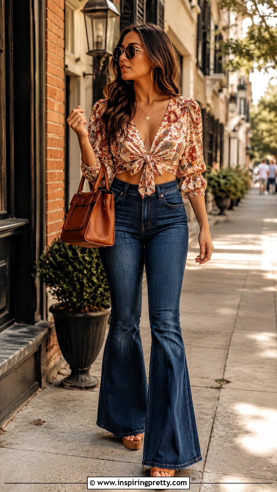 Arielle Top With Flared Jeans - 20 arielle top outfit ideas
