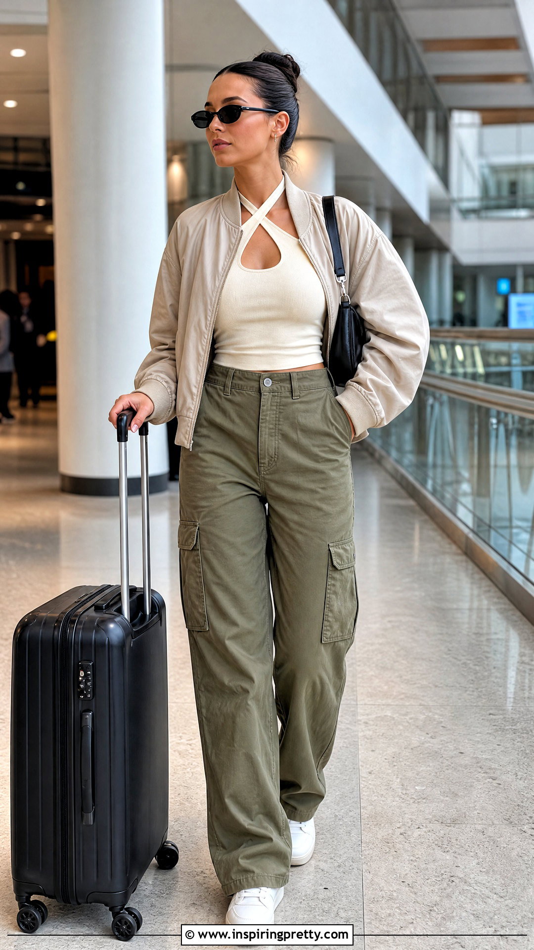 Aritzia Criss Cross Top With Cargo Pants - 20 aritzia criss cross top outfit ideas