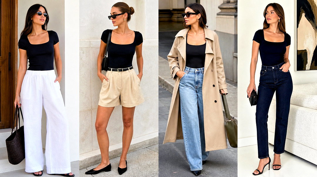 20 Aritzia Streamline Top Outfit Ideas for Modern Looks
