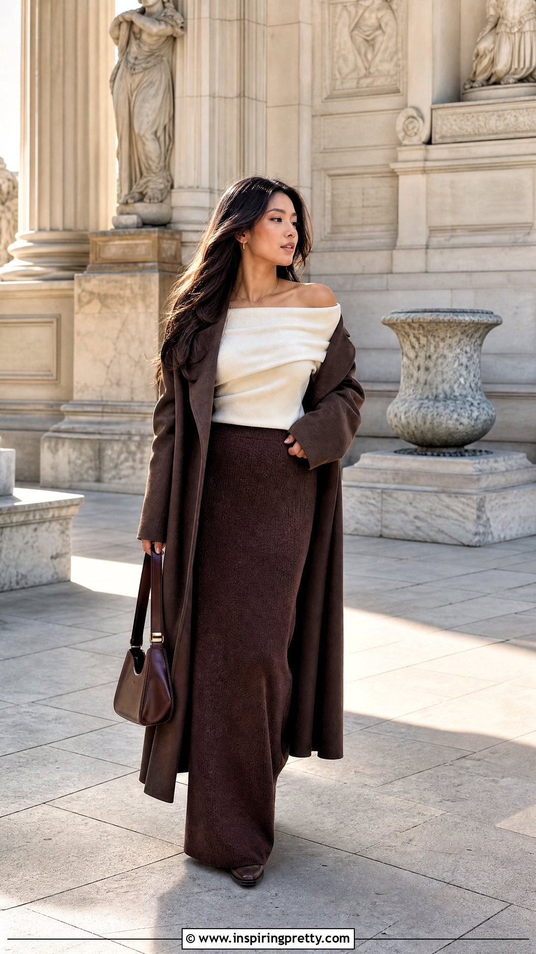 Aritzia Streamline Top With Maxi Skirt And Boots - 20 aritzia streamline top outfit ideas