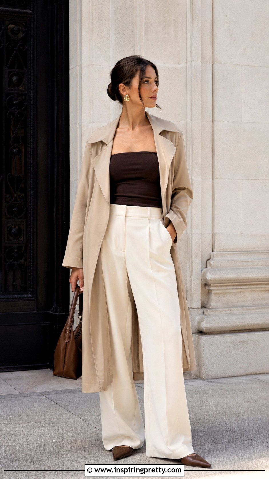 Aritzia Tube Top With Wide Leg Pants - 20 best aritzia tops outfit ideas