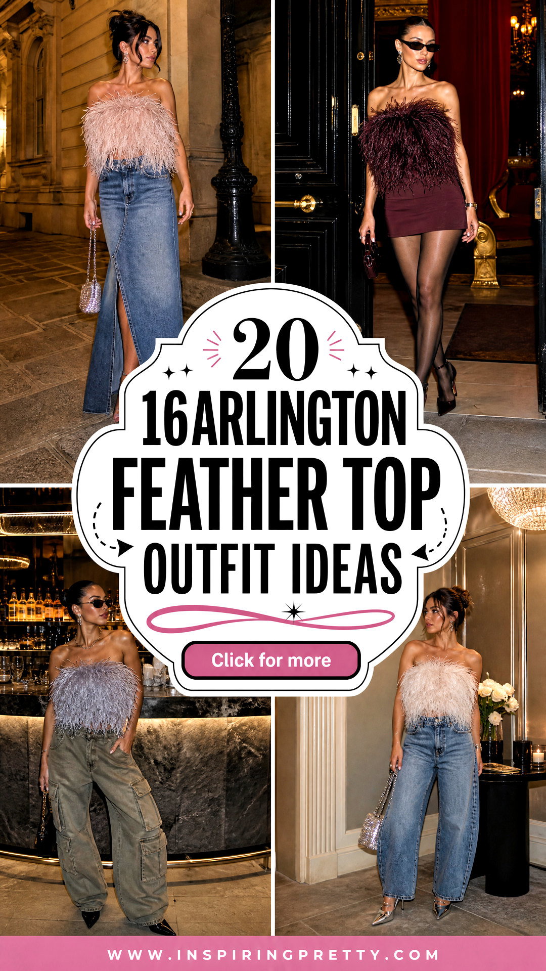 20 16Arlington Feather Top Outfit Ideas for Party-Ready Glam - 20 16Arlington Feather Top Outfit Ideas for Party-Ready Glam