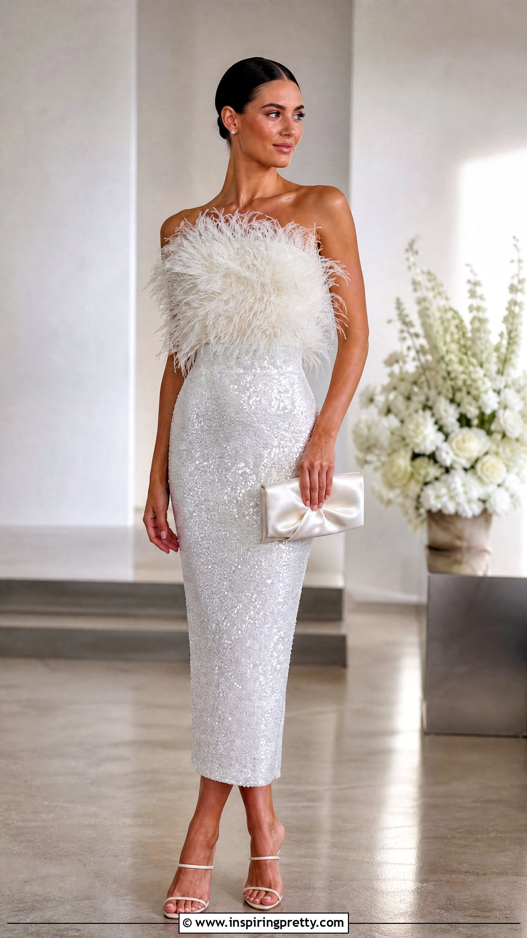 Arlington Feather Top With Sequin Midi Skirt - 20 16arlington feather top outfit ideas