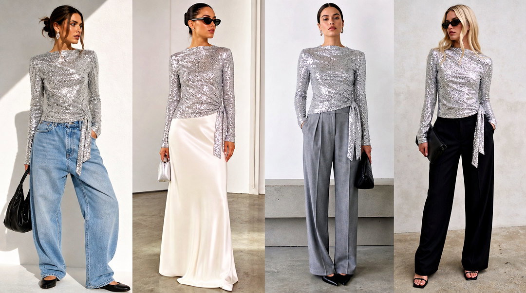 20 16Arlington Sequin Top Outfit Ideas for Dazzling Nights