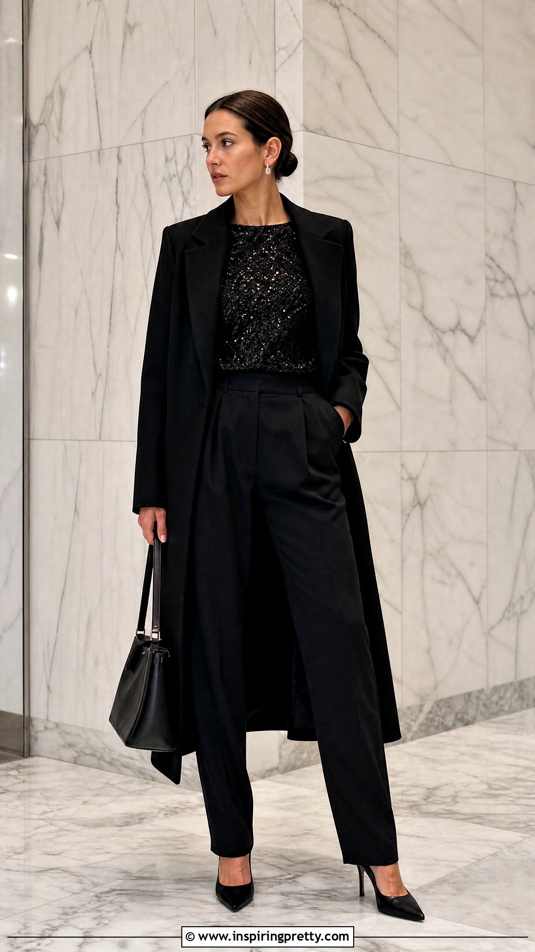 Arlington Sequin Top With Monochrome Black Separates - 20 16Arlington Sequin Top outfit ideas