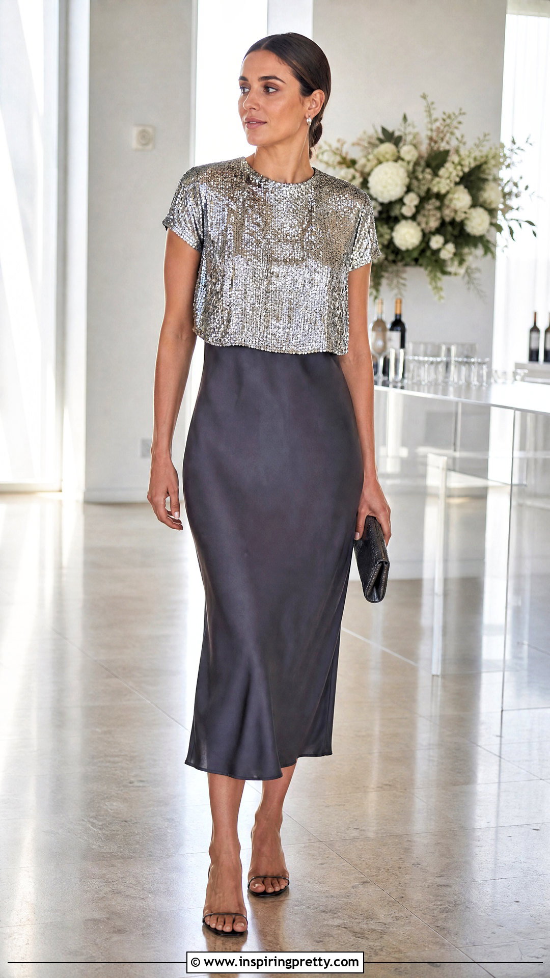 Arlington Sequin Top With a Slip Dress - 20 16Arlington Sequin Top outfit ideas