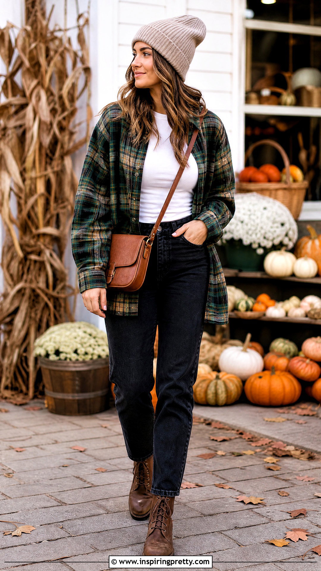 Army Green Flannel Shirt With Black Jeans - 25 Army Green Tops For Women