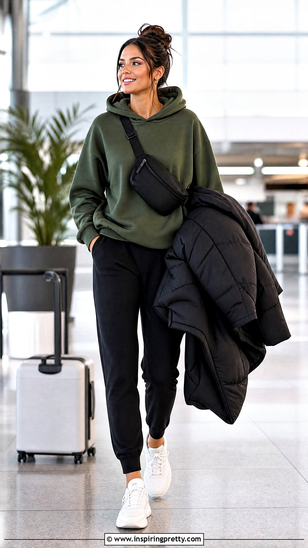 Army Green Hoodie With Joggers - 25 Army Green Tops For Women