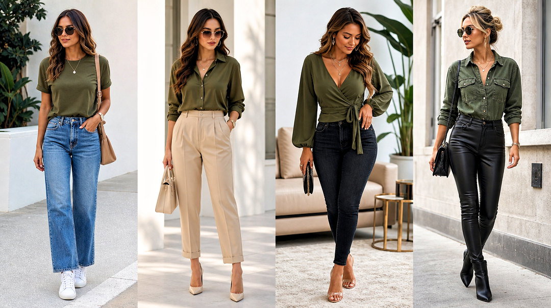 25 Army Green Tops for Women: Easy Outfit Ideas Year-Round