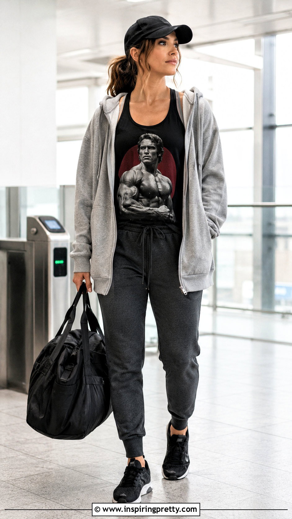 Arnold Schwarzenegger Tank Top With A Zip Hoodie - 20 arnold schwarzenegger tank top outfit ideas