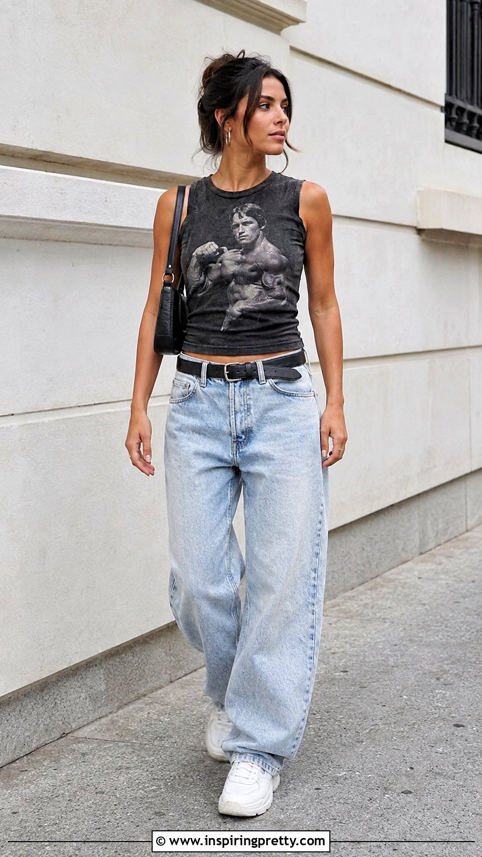 Arnold Schwarzenegger Tank Top With Baggy Jeans - 20 arnold schwarzenegger tank top outfit ideas