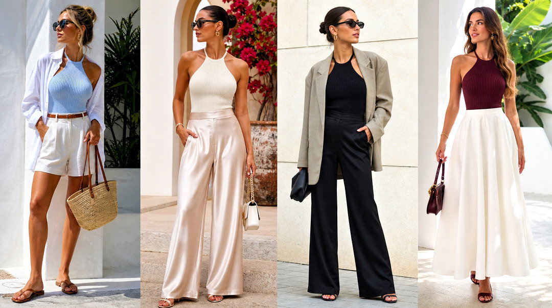 25 Asian Halter Top Outfit Ideas for Sleek Summer Style