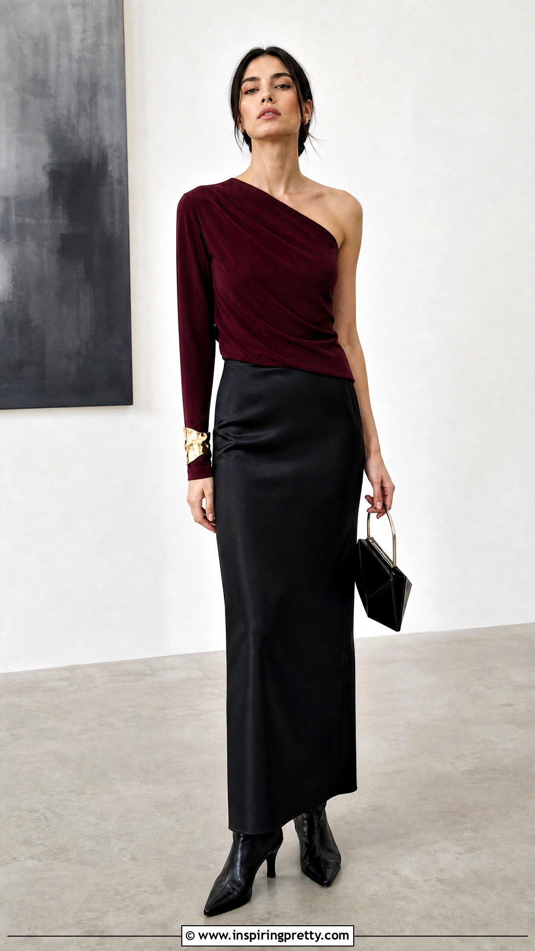 Asymmetric Top With Column Skirt - 50 trending tops for women